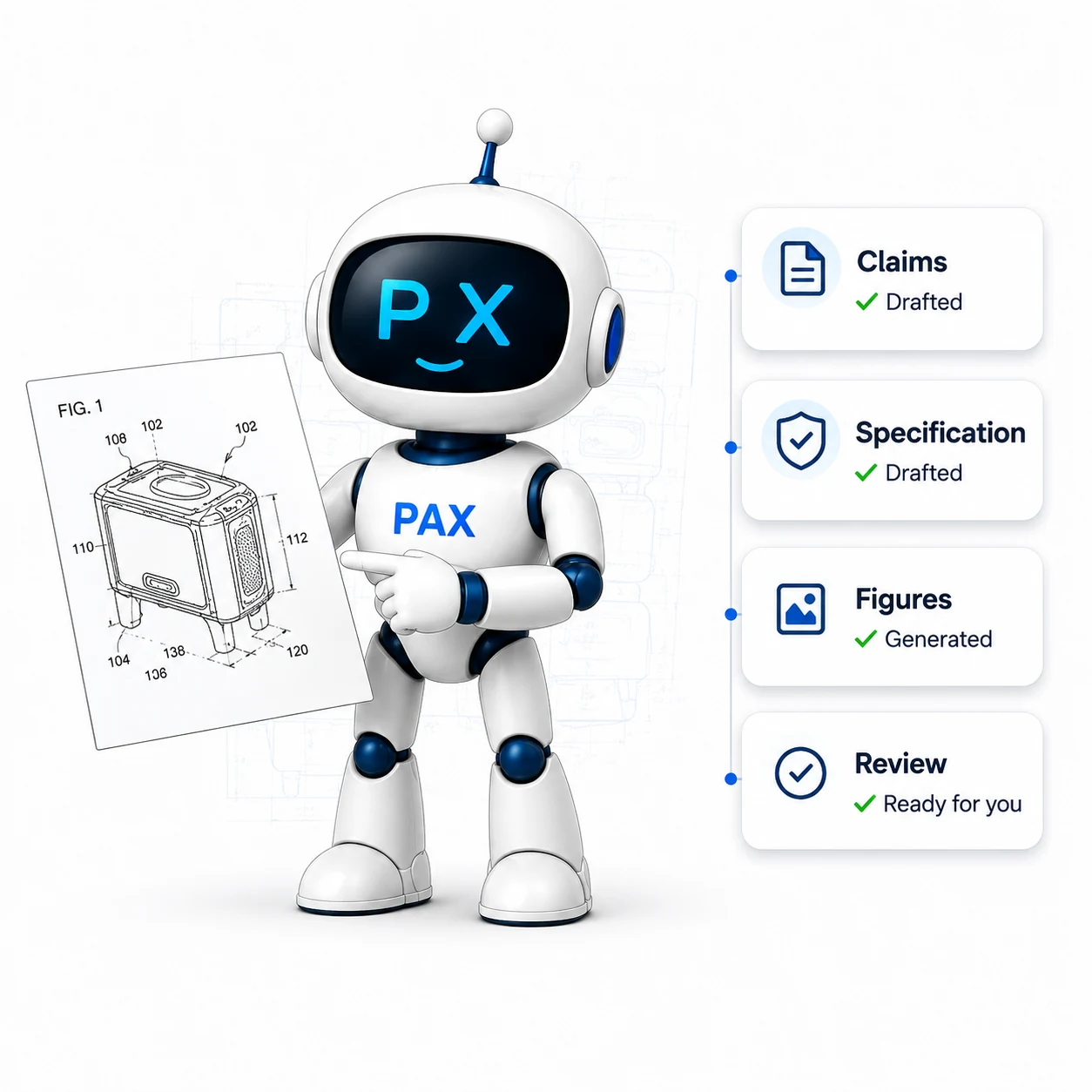 Pax showing the drafted application with every stage validated